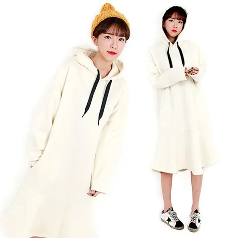 H스타일PS쥬빌리후드OPS/롱원피스/기모롱후드원피스/기모롱원피스/트레이닝복