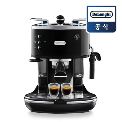 아이코나 반자동 커피머신 블랙 ECO311.BK