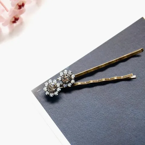 제이로렌 911H0058 스와로브스키 플라워 헤어실핀