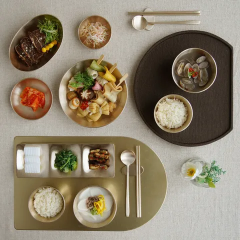 놋담 방짜유기 봄날 2인 반상기세트