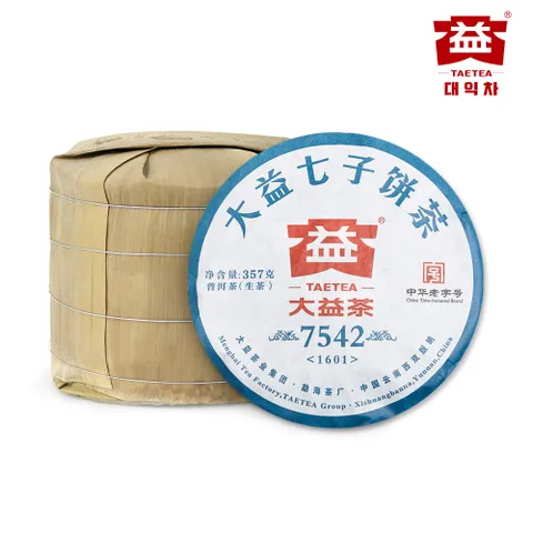 대익보이차 7542_1601 생차 357g 1통