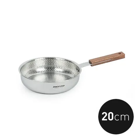 키친아트 멘토 통5중 엠보 인덕션 스텐 후라이팬 20cm