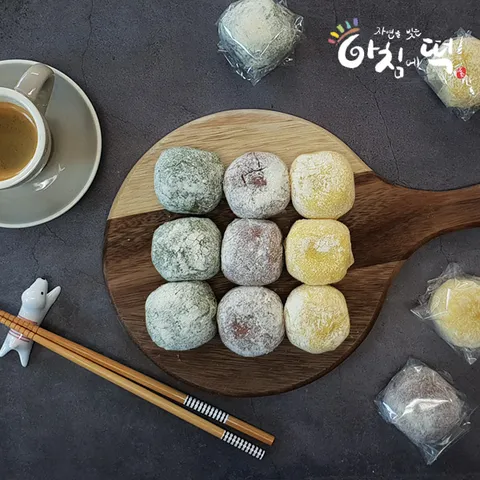 아침에떡  정성담은 삼색두텁떡 1.5kg 60gx24개 / 개별포장