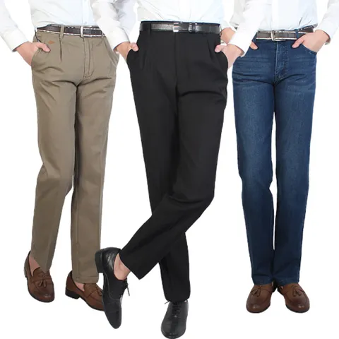 [필골드]활동하기 편안한 원턱팬츠 정장 면 청 골프바지 9종