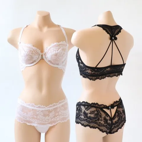 [로사]세피아 홀터넥 홑겹브라+삼각팬티 세트/앞후크 2컬러 중 택1