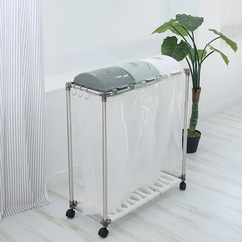 원터치 재활용 분리수거함 스윙 리사이클 빈 3P