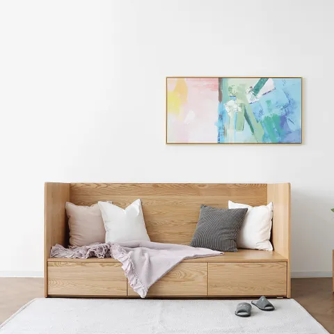 오크 B형 침대형 원목소파 1900