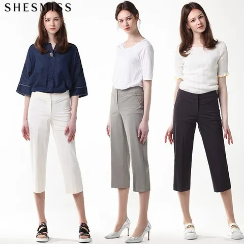 [쉬즈미스SHESMISS] 와이키키 썸머 와이드 7부 팬츠