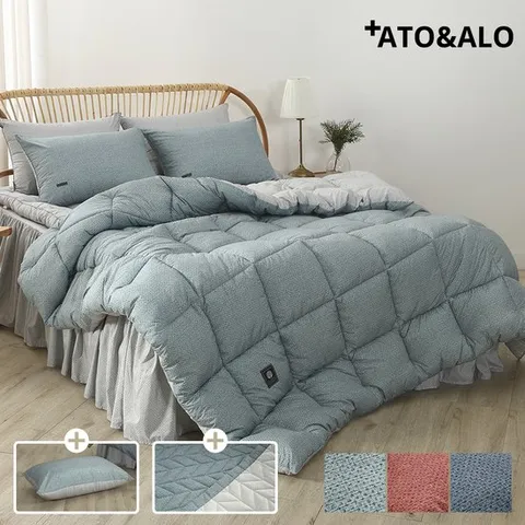 아토앤알로 플러버 알러지케어 차렵이불패드세트 S