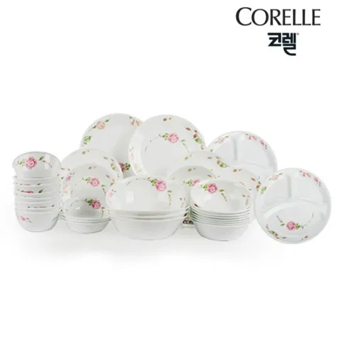 코렐 장미 10인 홈세트 40P 삼절 대