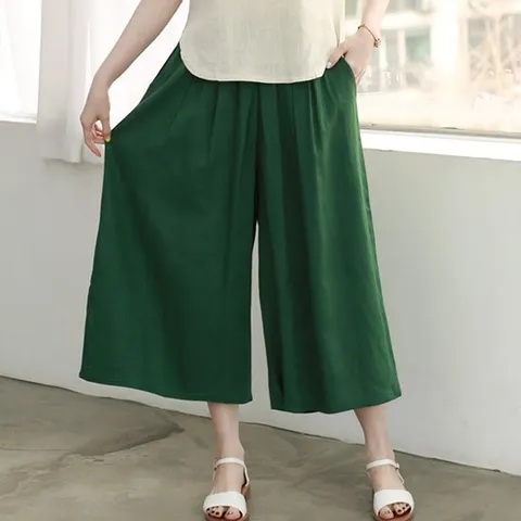 [웬디즈갤러리]프리 린넨 와이드 팬츠 RPT008