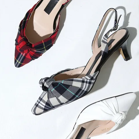 한정수량 [더힐슈즈] 국내생산 5cm 매듭 슬링백