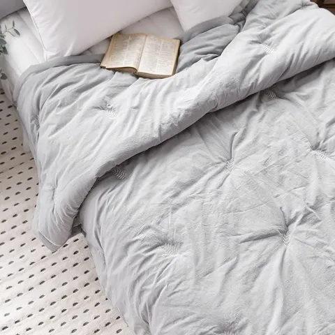 벨라이프 자수 바이오 효소 워싱 누비 이불 SS 그레이