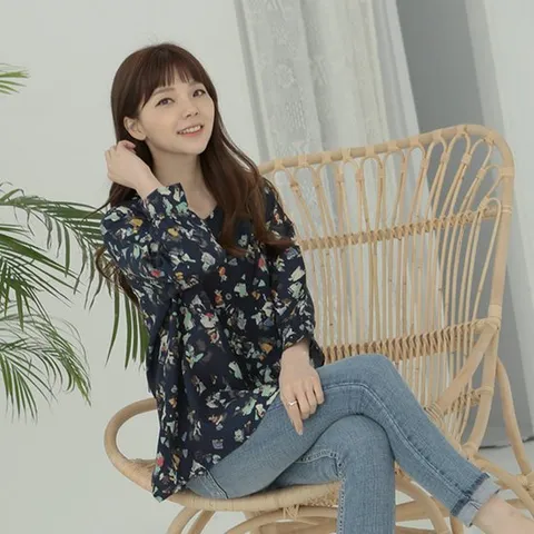 디노바시 제넷 풍기인견 여성 9부 블라우스 9224