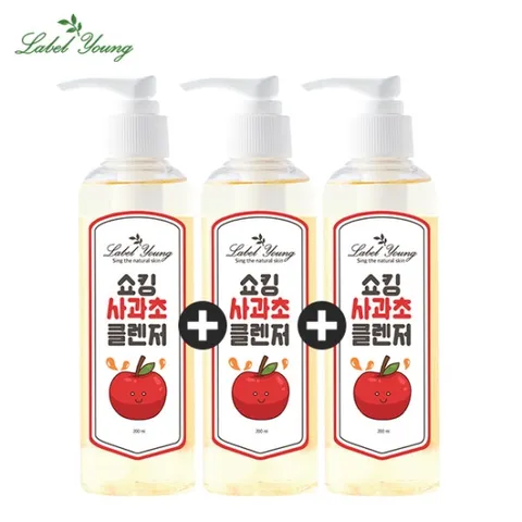 유분+피지+노폐물케어/약산성클렌징 쇼킹사과초클렌저 1+1+1
