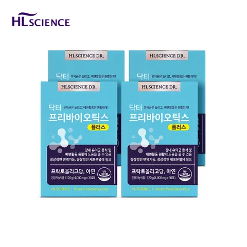 닥터 프리바이오틱스 플러스 유산균 4박스 (4개월분)
