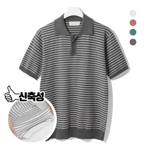 [MNC] RNP 단가라 카라니트반팔티 MDVT446DG