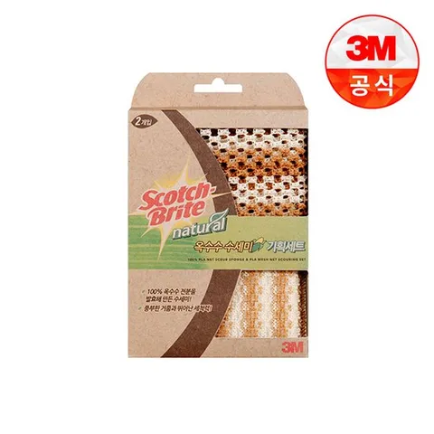 내츄럴 망사수세미+그물망사수세미일반세척용