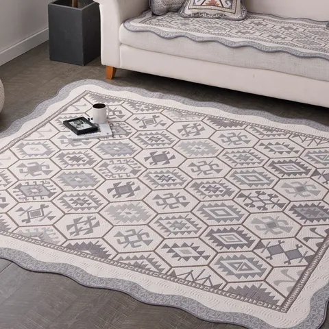 베누지오 칼로스 워셔블 자카드 카페트 점보특대형 200x230cm 그레이