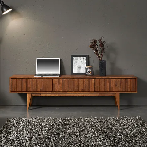 [인우드]포델 멀바우 원목 거실장