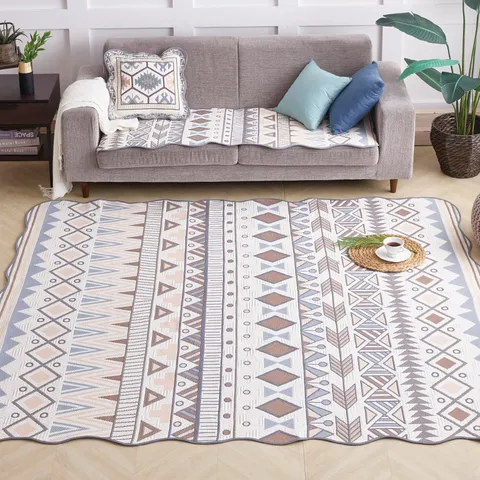 [베누지오]클로이 워셔블 자카드 카페트 대형 150x200 오렌지