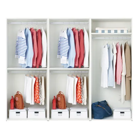 한샘 샘베딩 드레스룸 세트 240cm높이 194cm 행거형 2종