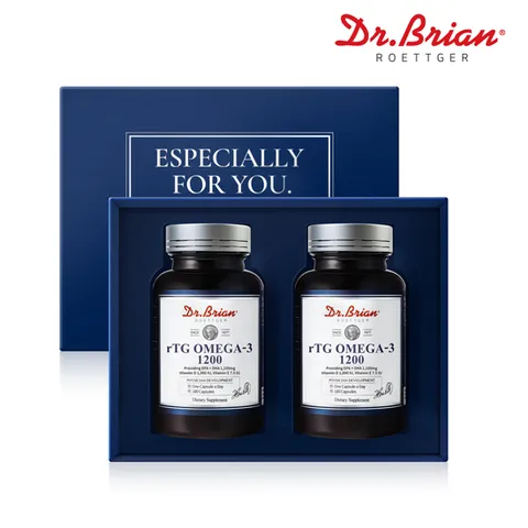[선물세트][1+1][쇼핑백]rTG 오메가3 1200(총 360캡슐)