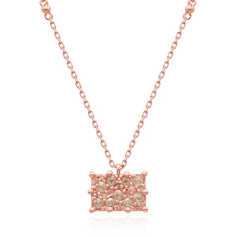 [새미쥬얼리] 18k 다프네 그레이다이아 각줄 체인 목걸이