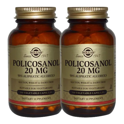 [해외직구] 솔가 폴리코사놀 20mg 100캡슐 x2