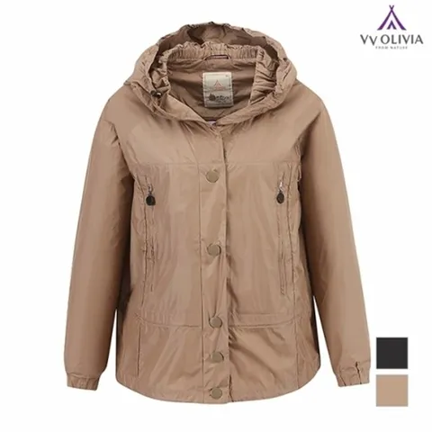 [하프클럽/비비올리비아]세로 지퍼 나일론 점퍼_2VVCCLSF7311