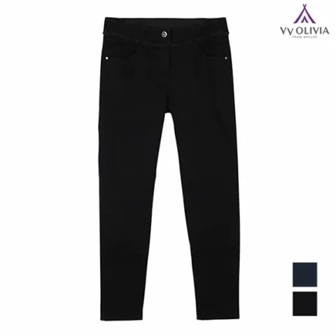 [하프클럽/비비올리비아]수술 포인트 데님 바지_2VVCMPSF7311