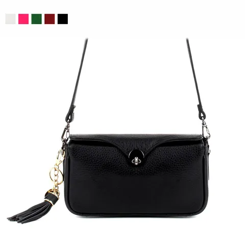 천연 소가죽 여성 여자 핸드백 미니 크로스백 숄더백 피플