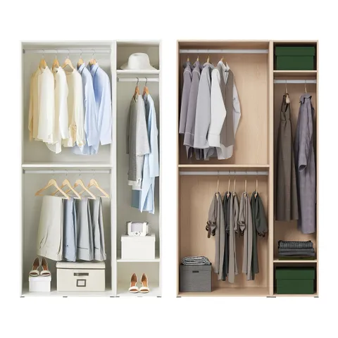 한샘 샘베딩 드레스룸 세트 120cm높이 216cm 행거형 2종