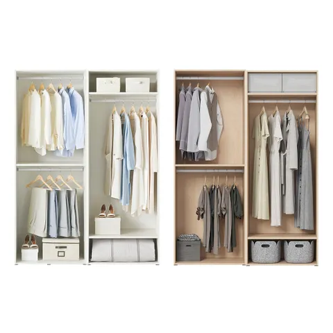 한샘 샘베딩 드레스룸 세트 160cm높이 216cm 행거형 2종