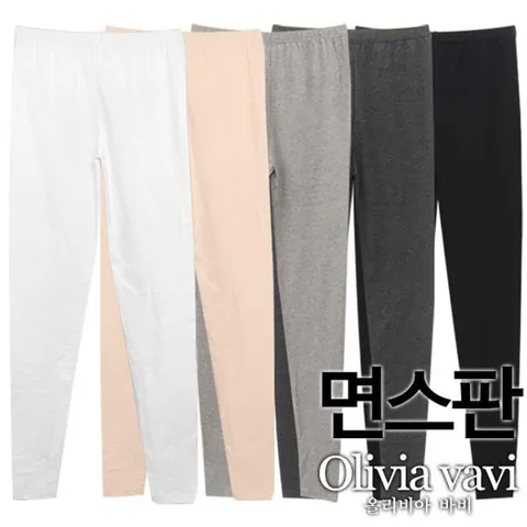 [하프클럽/올리비아바비]면스판 9부레깅스1종OLG3009