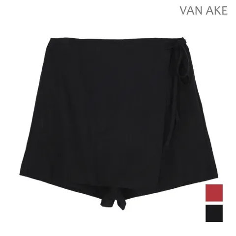 반에이크  여성 린넨 3부 랩팬츠_V78SLQ312Z