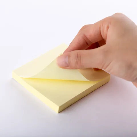 단순생활 점착 메모지 76X76 노랑