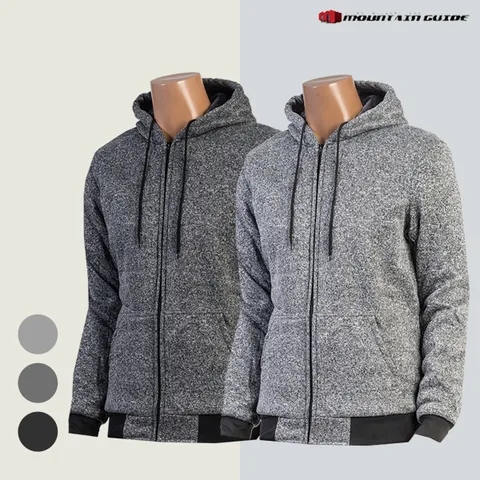 [마운틴가이드]겨울 등산복/작업복/단체복/보아털 점퍼 남성 기모 집업자켓 DCM-J94-401