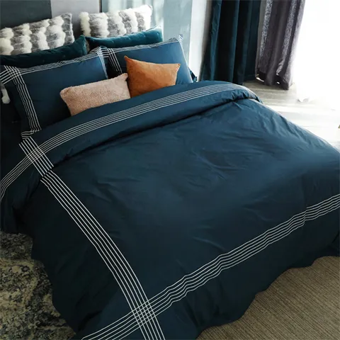 까사리빙 SK 프리미엄 호텔식 자수 이불커버