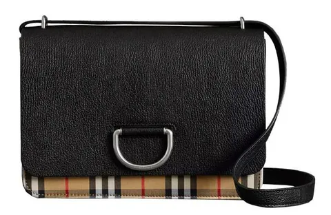 버버리 D링 미듐 토트백