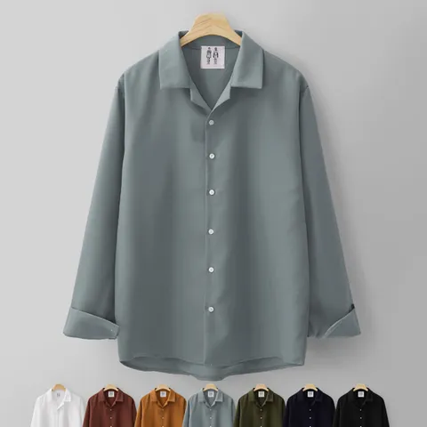 [MNC] 트윌리티 오픈카라 셔츠 MDLS514MT