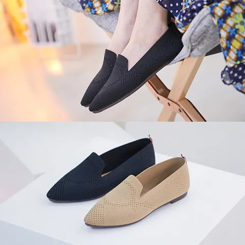 [애슬릿] 스틸레토 모직 발 편한 여성 로퍼