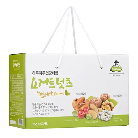 요거트넛츠 25g x 50봉(1box) 손잡이박스