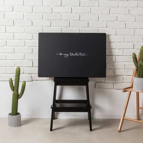 스토리퍼니쳐 영문 캘리그라피 디자인테이블 밥상 좌식 접이식테이블