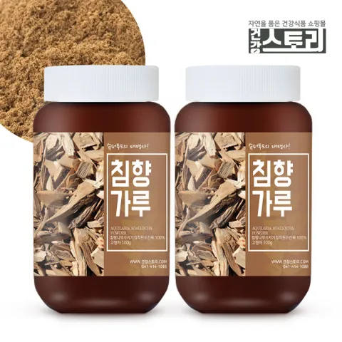 건강스토리 침향가루 100g X 2통