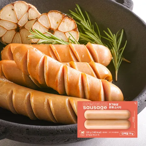 [헬스앤뷰티] 닭가슴살 소시지 훈제 5팩