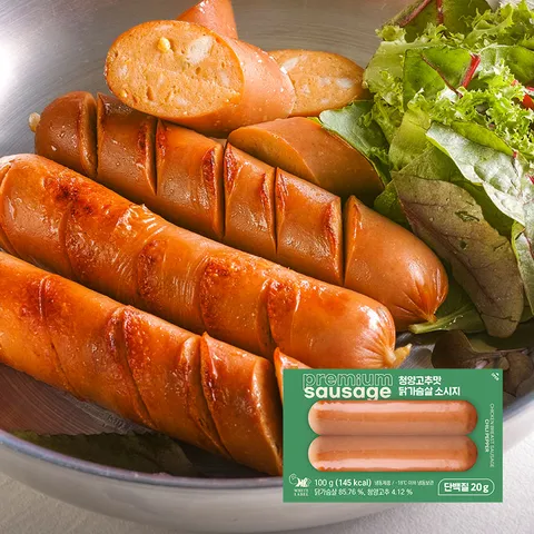 [헬스앤뷰티] 닭가슴살 소시지 청양고추맛 5팩