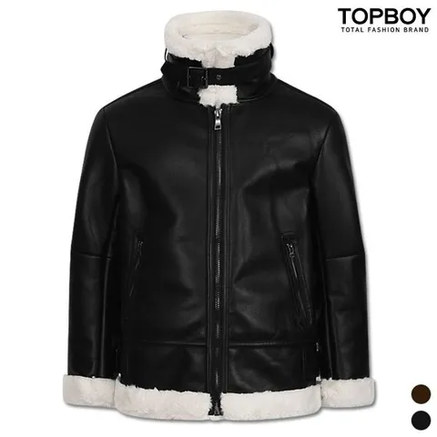 [하프클럽/탑보이]하이퀄리티 보아털 라이더 무스탕 SUH036