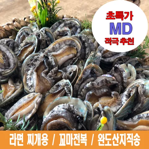 해신수산 완도활전복 라면전복 25-35마리 500g 내외