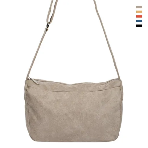 비앤부르뜨 테디 스웨이드 숄더백